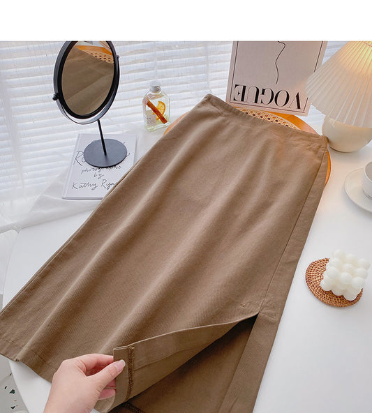 New Korean minority design split A-line skirt  5700