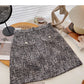 Korean version of A-shaped skirt with thin, fragrant style and tweed  5616