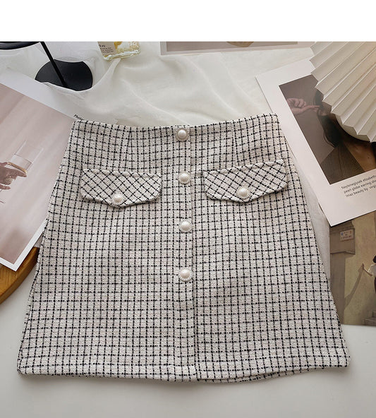 Korean style small fragrance skirt  5615