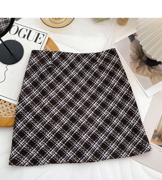 Korean style, retro, thin, versatile skirt fashion  5538