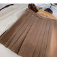 New Korean style temperament aging small man a-word high waist thin skirt  5529