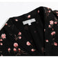 Vintage Lapel short sleeve slim waist floral print dress  7052