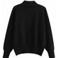 Round neck jacquard Pullover loose long sleeve knitted sweater top 7243