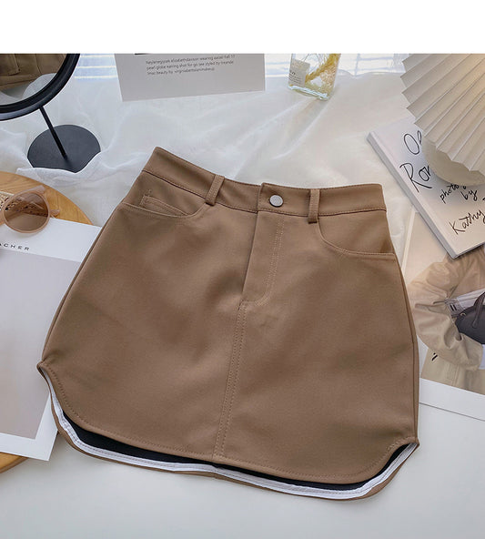 The new Korean version shows a slim A-shaped hip wrap skirt  5625