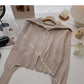 Korean fashion short Lantern Sleeve zipper top  6647