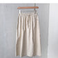 New Korean version simple and versatile elastic waist skirt  5685
