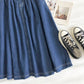 New Hong Kong Style semi elastic waist A-shaped umbrella skirt  5674