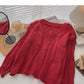 Long sleeve solid V-Neck Sweater is thin, gentle and versatile top  6729