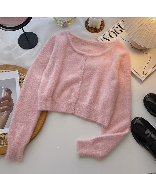 Süßer kleiner Mann im koreanischen Stil mit langen Ärmeln und kurzer Strickjacke 5955