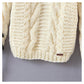 Loose and lazy wind twist knitted sweater  7446