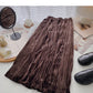 Temperament retro pleated A-shaped slim skirt  5780