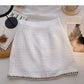Korean version of A-line skirt with slim and fragrant style and high waist  5608