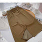 Niche design fashion split high waist slim skirt  5729