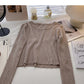 Solid color basic sweater women's long sleeve top bottomed shirt  6638