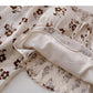 Design sense floral shirt square neck lace up long sleeve top  6436