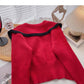 Bow lapel vintage sweater cardigan  6193