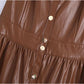 Sleeveless backless vest skirt knee length dress A-line skirt  7144