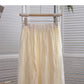 New Korean version super fairy foreign style solid color long skirt  5796