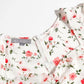 Elegantes, süßes, retrofrisches bedrucktes Kleid 7059