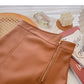Korean irregular design zipper Hip Wrap Skirt  5537