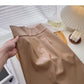 Korean fashion temperament split hip A-line skirt  5699