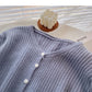 Knitwear women's casual versatile V-Neck long sleeve top cardigan  6554