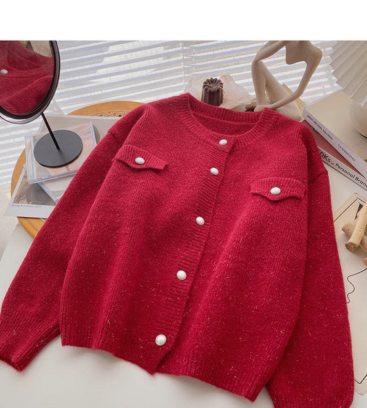 Haut à manches longues mince et décontracté de style coréen 5989 