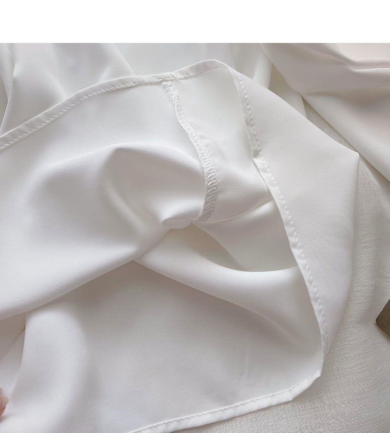 Navy collar slim Vintage Long Sleeve Shirt  6419
