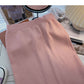 Sweet temperament high waist split A-shaped bag hip skirt  5766