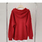 Sweater women's lazy style retro loose long sleeve hooded fake two-piece top  6197