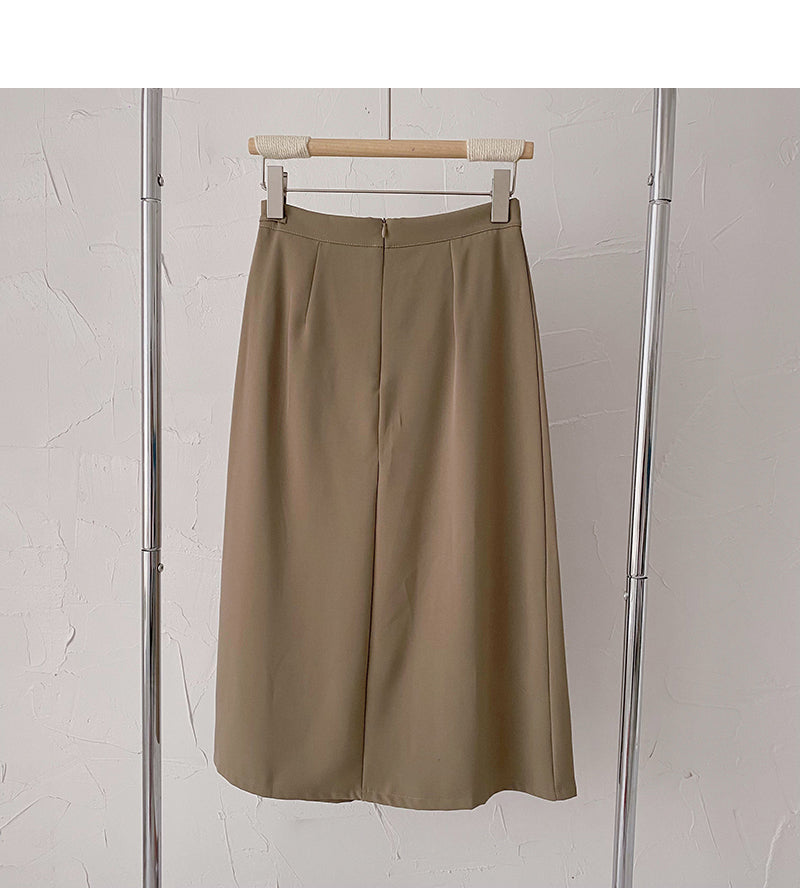 Korean minority design bandage high waist hanging skirt  5829