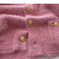 Mohair sweater cardigan gentle V-Neck long sleeve top  6106