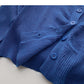 Knitted thin long sleeve V-neck slim cardigan  6507