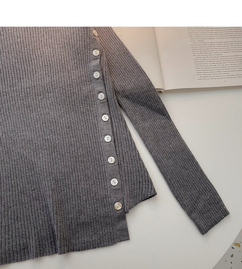Design sense knitwear slim top 6563