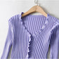 Vintage Pullover mit Pilzkanten, schmales Oberteil mit hoher Taille 7181