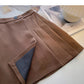 Slim high waist pleated skirt to prevent light loss  5470