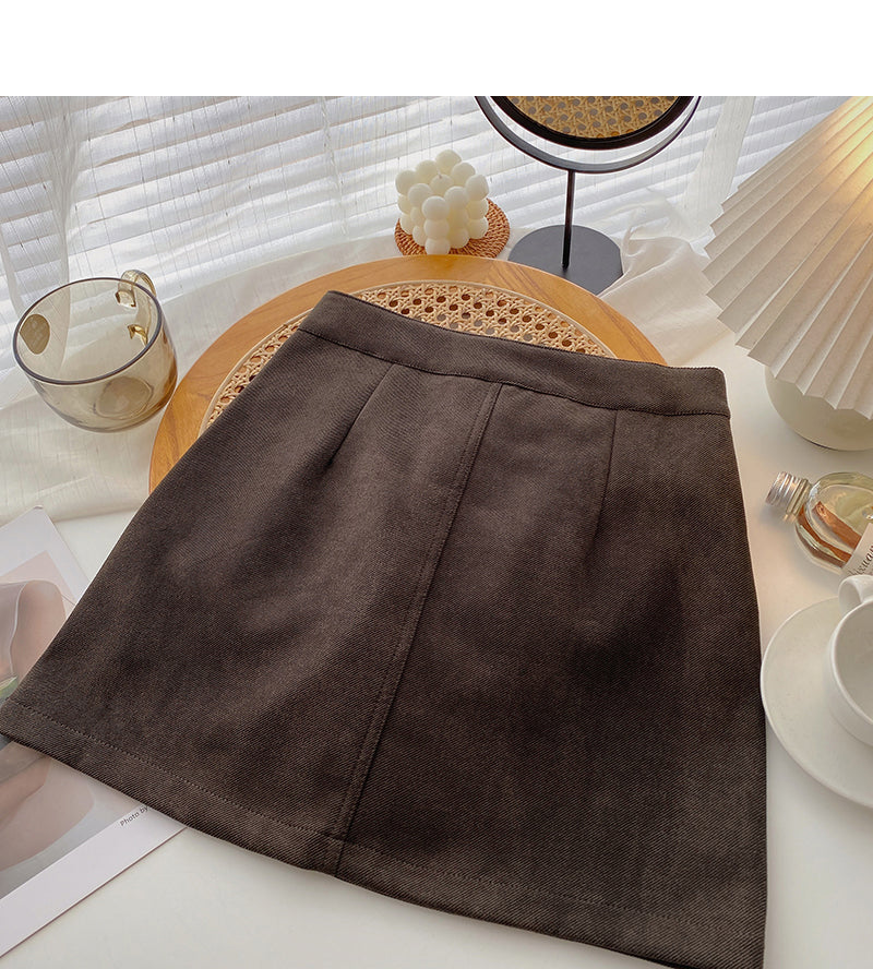 New fashion port style, slim, high waist A-shaped short skirt, anti tarnish  5412