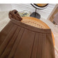 Pleated skirt with high waist and thin skirt  5506