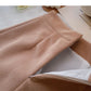 Woolen skirt sweet solid color high waist thin A-line skirt  5438