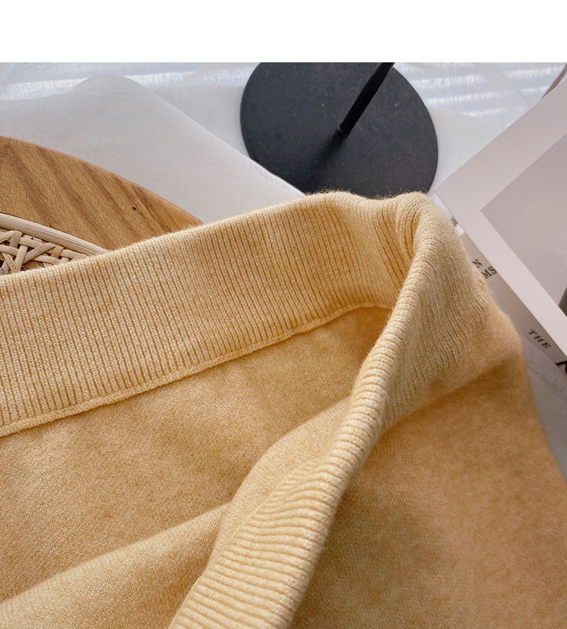 High waist elastic knitted Hip Wrap Skirt  5287