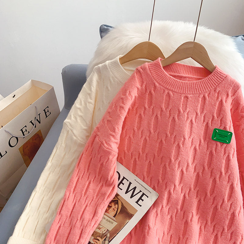 Japanese soft pink Pullover  5143