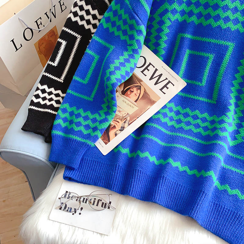 Vintage lazy sweater new sweater  5124