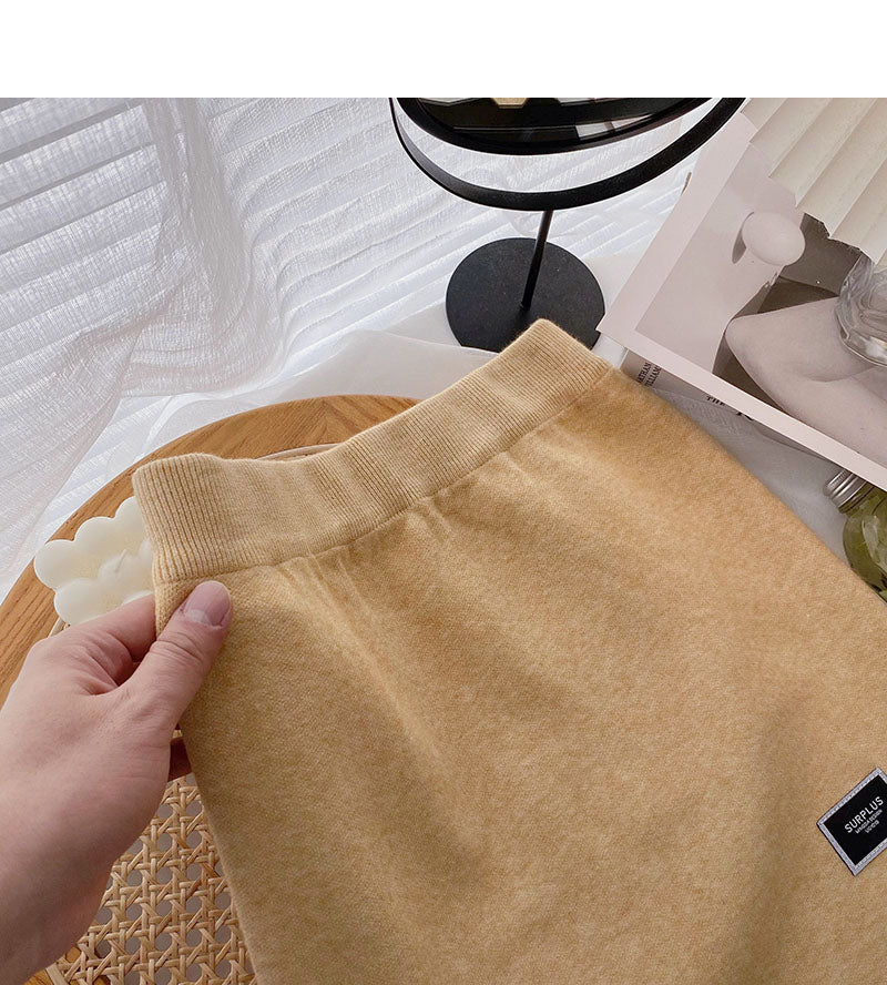 High waist elastic knitted Hip Wrap Skirt  5287