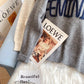 Lazy wind round neck letter sweater  5186