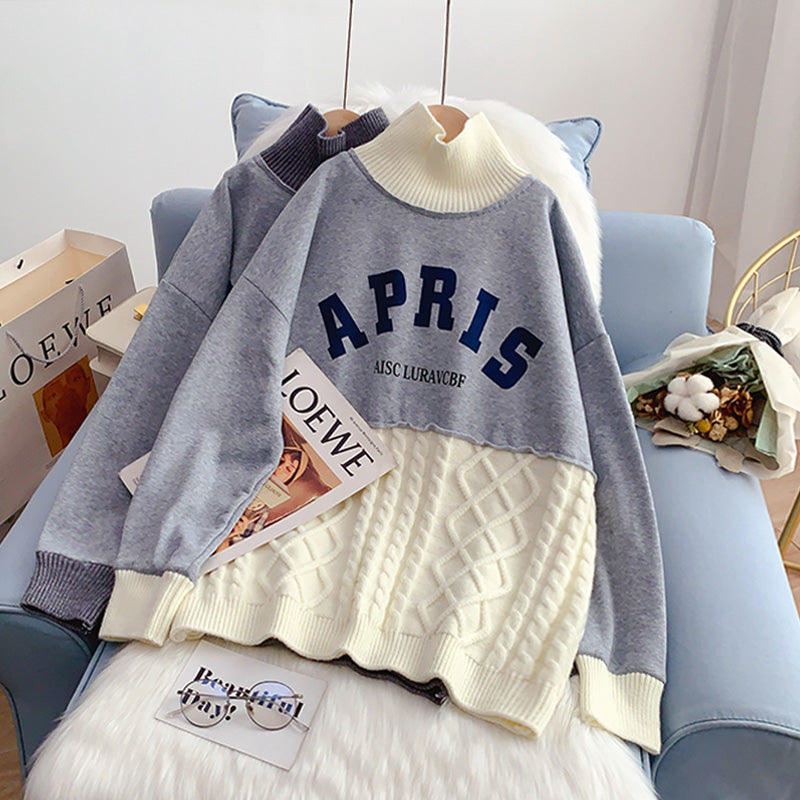 Pullover mit Stehkragen, Design Sense of Minority, gestricktes Hemd 5230