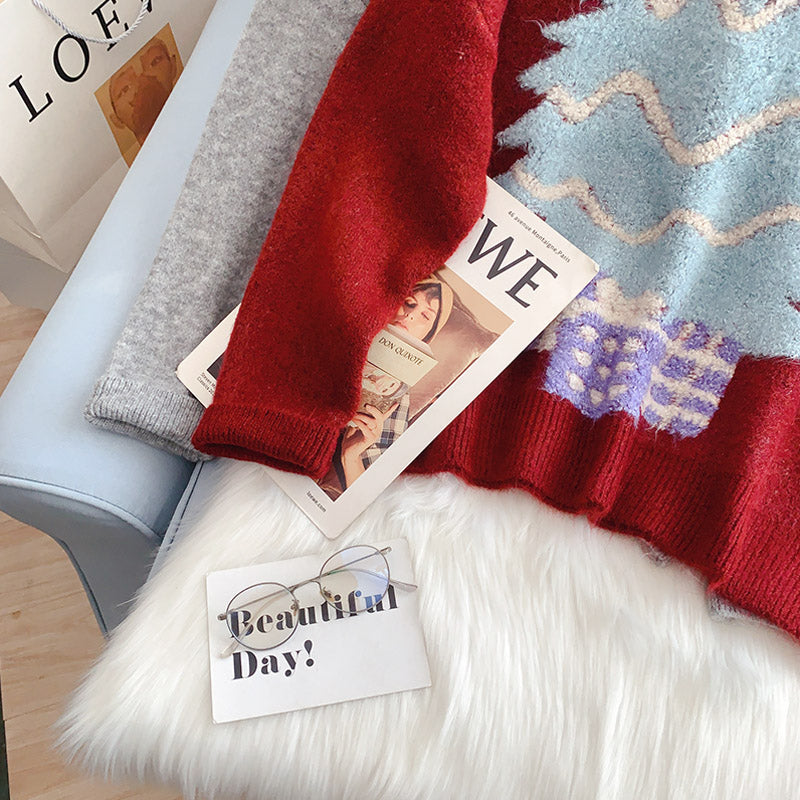 Japanese Vintage Christmas theme sweater  5145