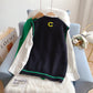 Knitted vest vest coat Vintage V-neck vest  5259