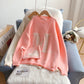 Korean lazy wind soft milk sweater  5193