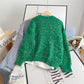 New small fragrance coat women's knitted cardigan  5174