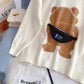 Japanese bear sweater female Pullover  5109